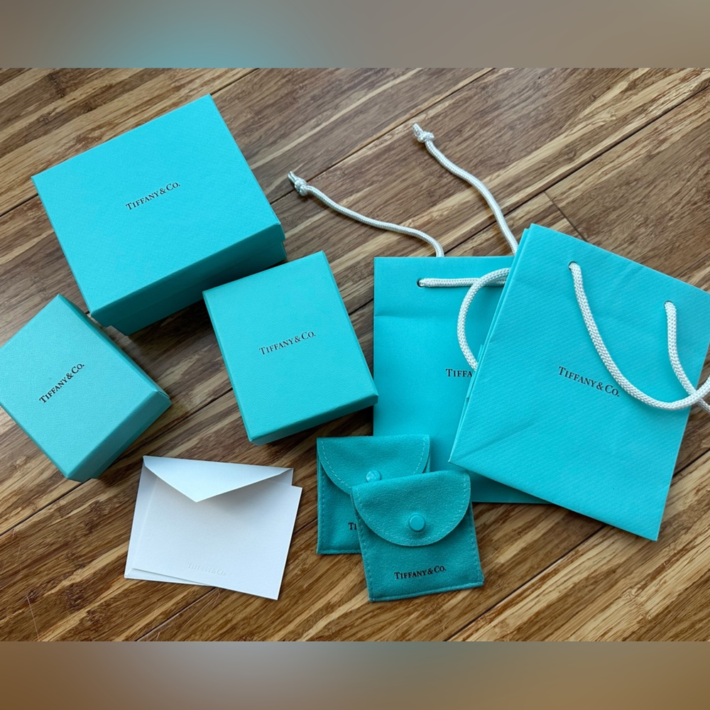 Tiffany & Co jewelry boxes, bags, pouches